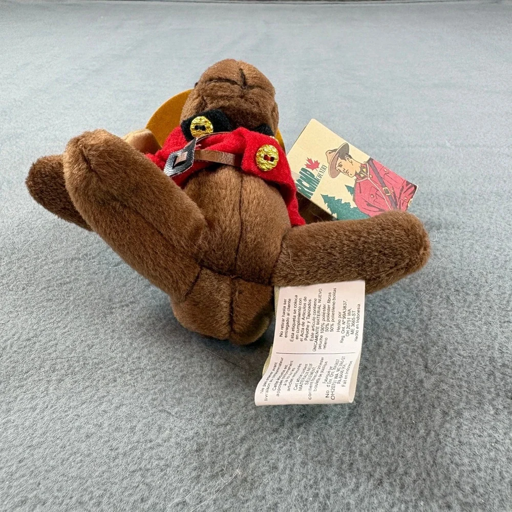 RCMP Country Plush Moose 4 inch Sitting Mountie Canada Souvenir‎ NWT